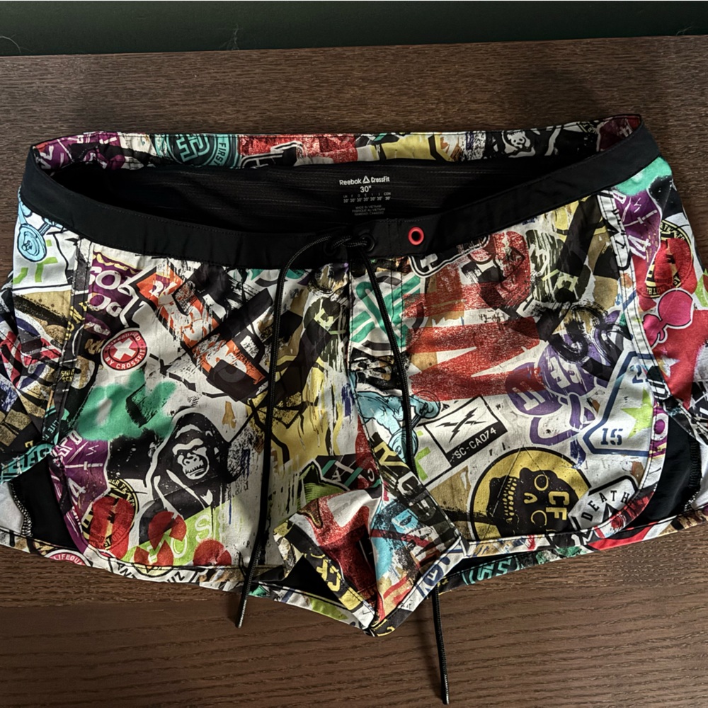Reebok graphic running shorts
